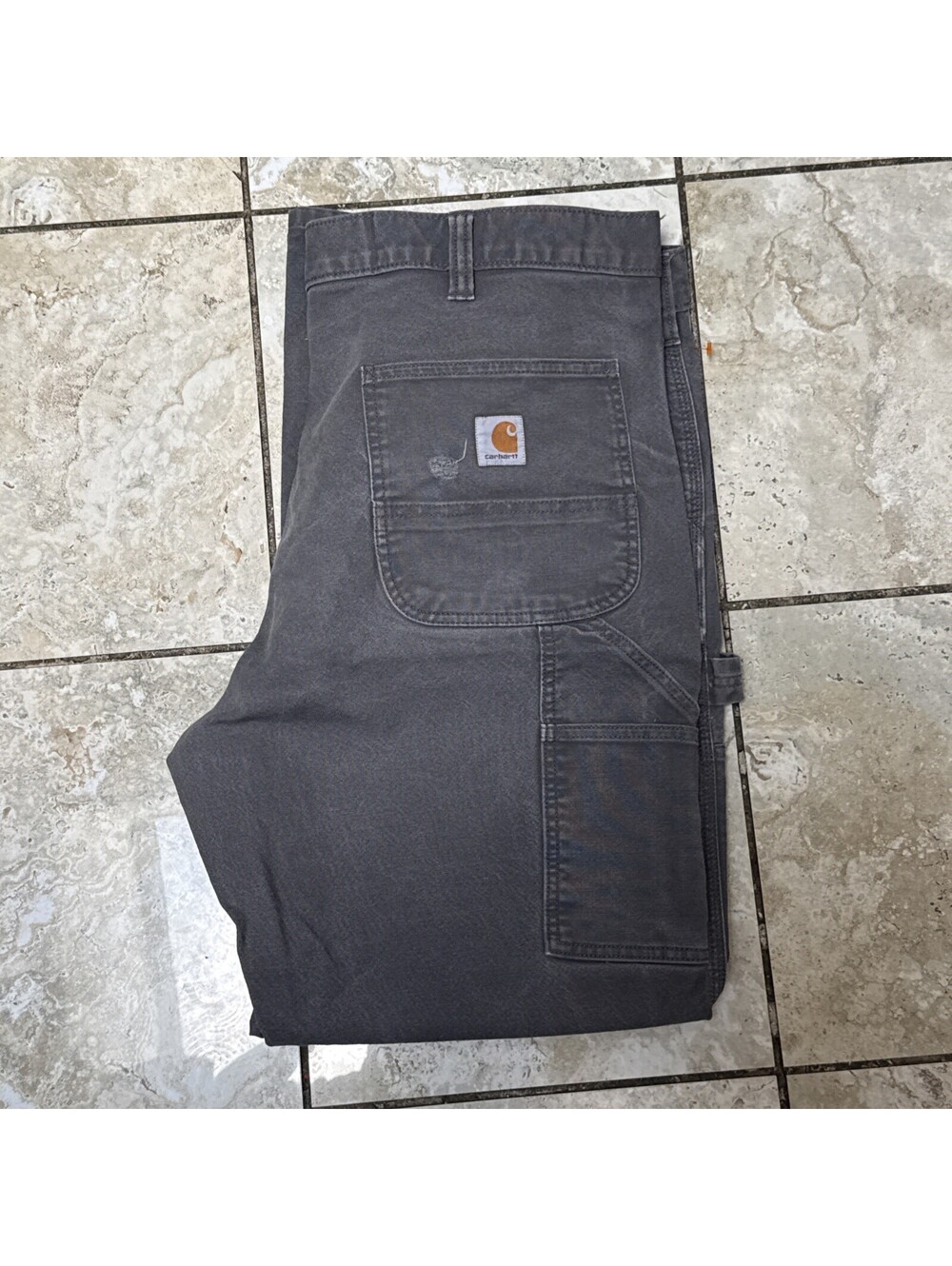 Carhartt Relaxed fit Carpenter Men Work jeans Straight Leg Gray Size 40x30